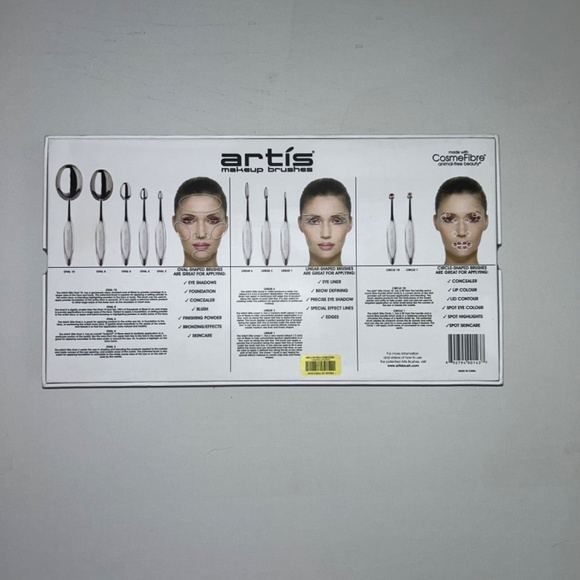 Artis Elite Collection Mirror Finish 10-Piece Makeup Brush Set. - Picture 3 of 3
